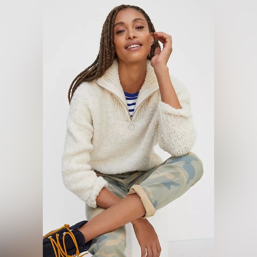 🌸Closet Clean Out🌸 Anthropologie Ilaria Quarter-Zip Pullover
